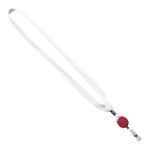 5/8" New Polyester "Shoelace" Lanyard with Retractable Badge Reel - 7