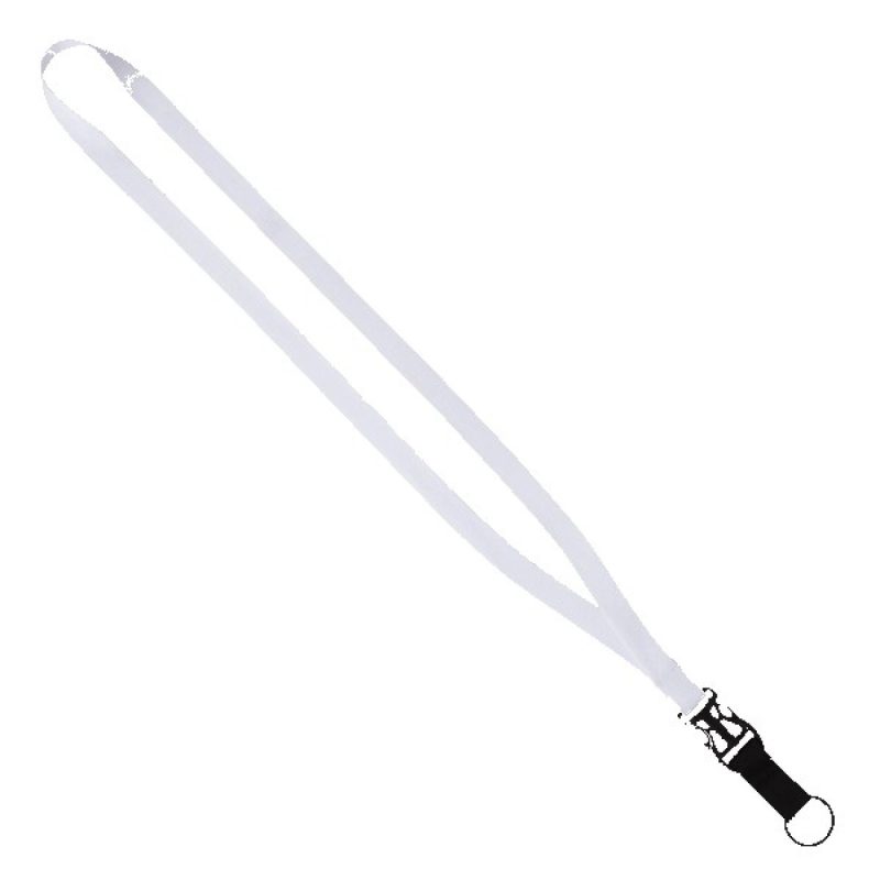 5/8" Tubular Lanyard with Plastic Slide-Buckle Release & Split-Ring - 1