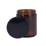8 oz Amber Candle with Lid - 1
