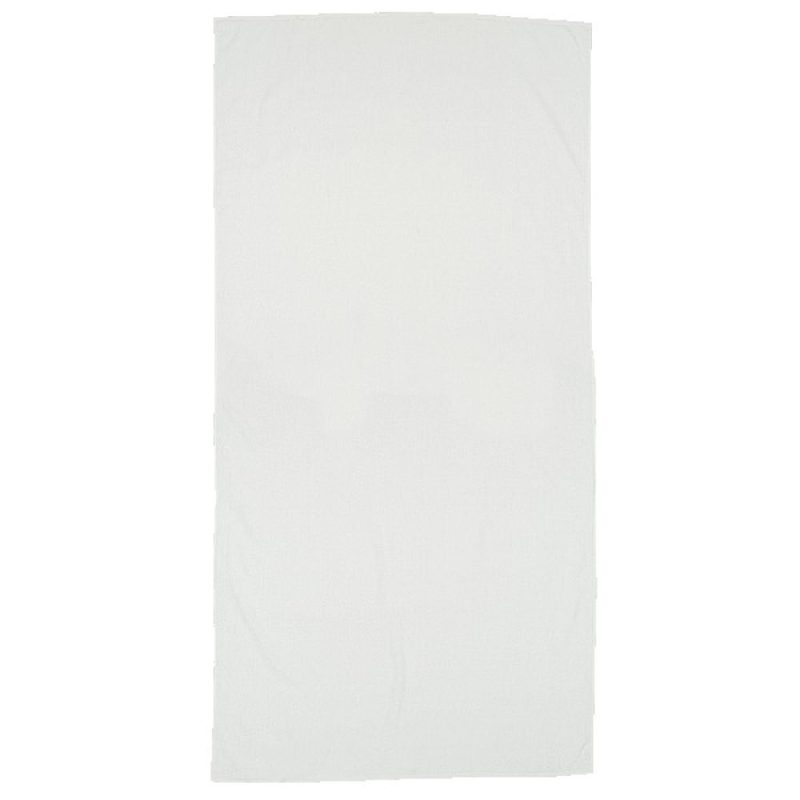 Basic Weight White Beach Towel - 1