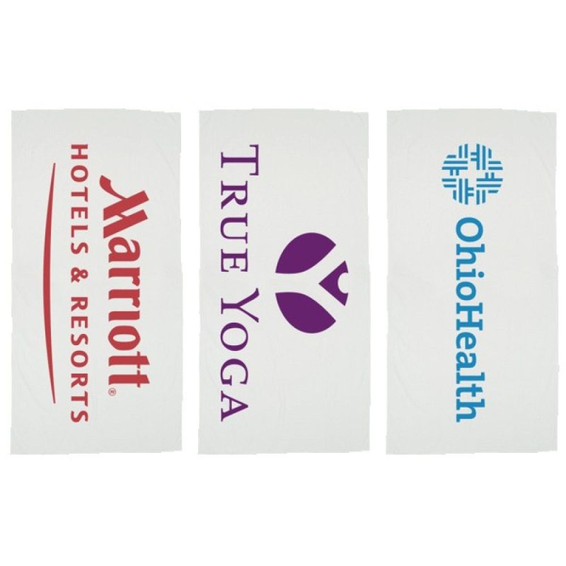 Basic Weight White Beach Towel