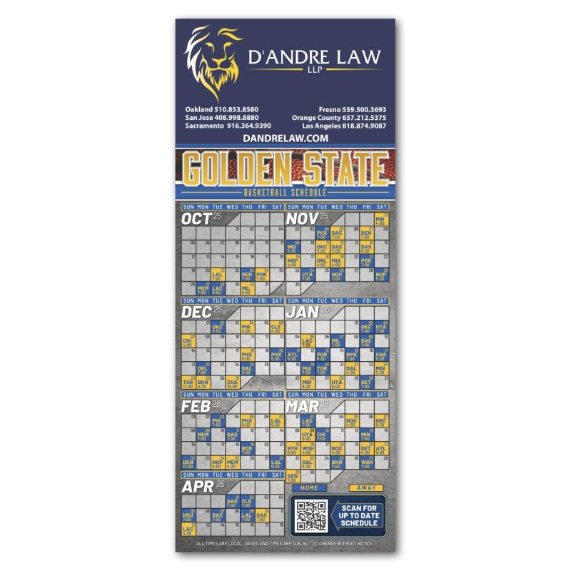 Basketball Schedule Magnet