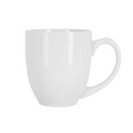 Belmont 16 oz White Bistro Glossy Mug - 1