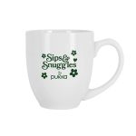 Belmont 16 oz White Bistro Glossy Mug - 2