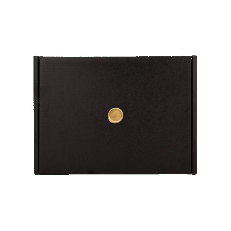 Black Gift Box with Wax Stamp Decoration - 5