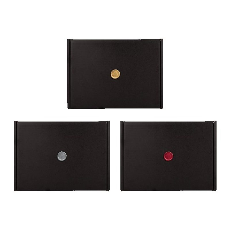 Black Gift Box with Wax Stamp Decoration