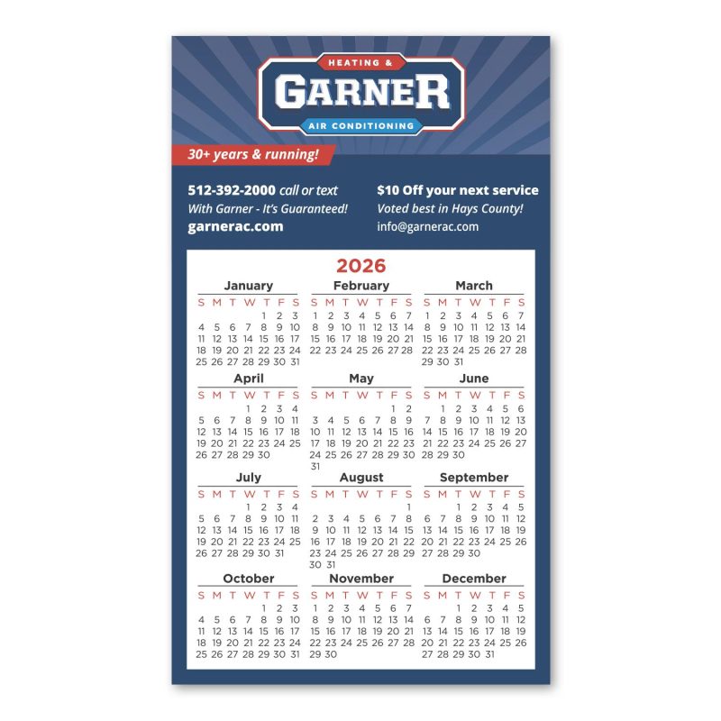 Calendar Square Corner Magnet 3 1/2 x 6 - 3