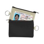 Coin Pouch W/Id Window & Split Ring - 1