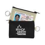 Coin Pouch W/Id Window & Split Ring - 2