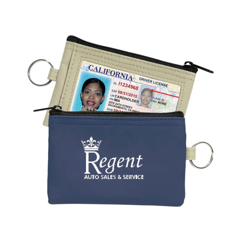Coin Pouch W/Id Window & Split Ring - 3
