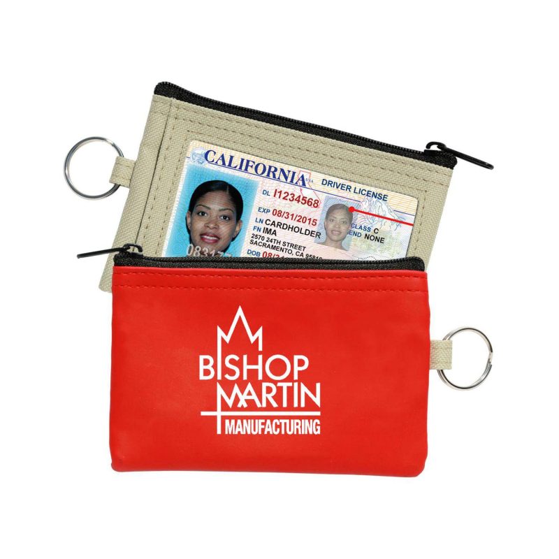 Coin Pouch W/Id Window & Split Ring - 4