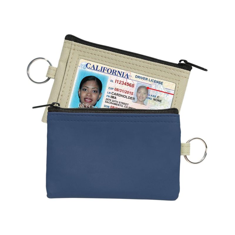 Coin Pouch W/Id Window & Split Ring - 5