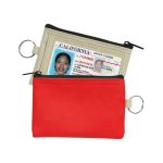Coin Pouch W/Id Window & Split Ring - 6