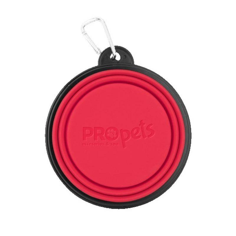 Collapsible Silicone Pet Bowl w/Carabiner - 6