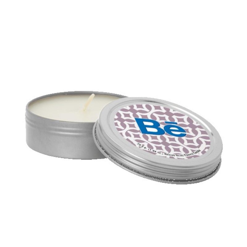 Custom 2 oz. Scented Candle in Screw-Top Metal Tin - 1
