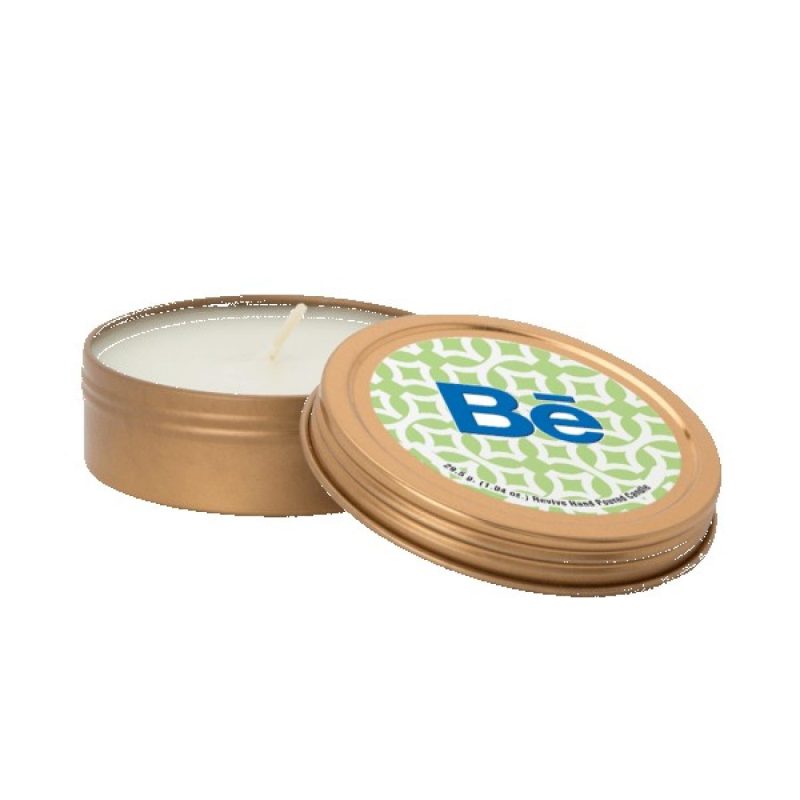 Custom 2 oz. Scented Candle in Screw-Top Metal Tin - 2