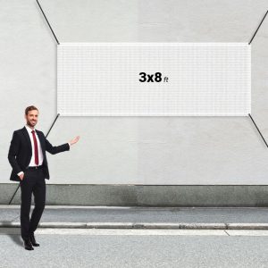 Custom 3' X 8' Mesh Banners