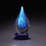 Cyan Swirl w/ Blue Base - 1