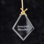 Diamond Jade Glass Ornament - 2