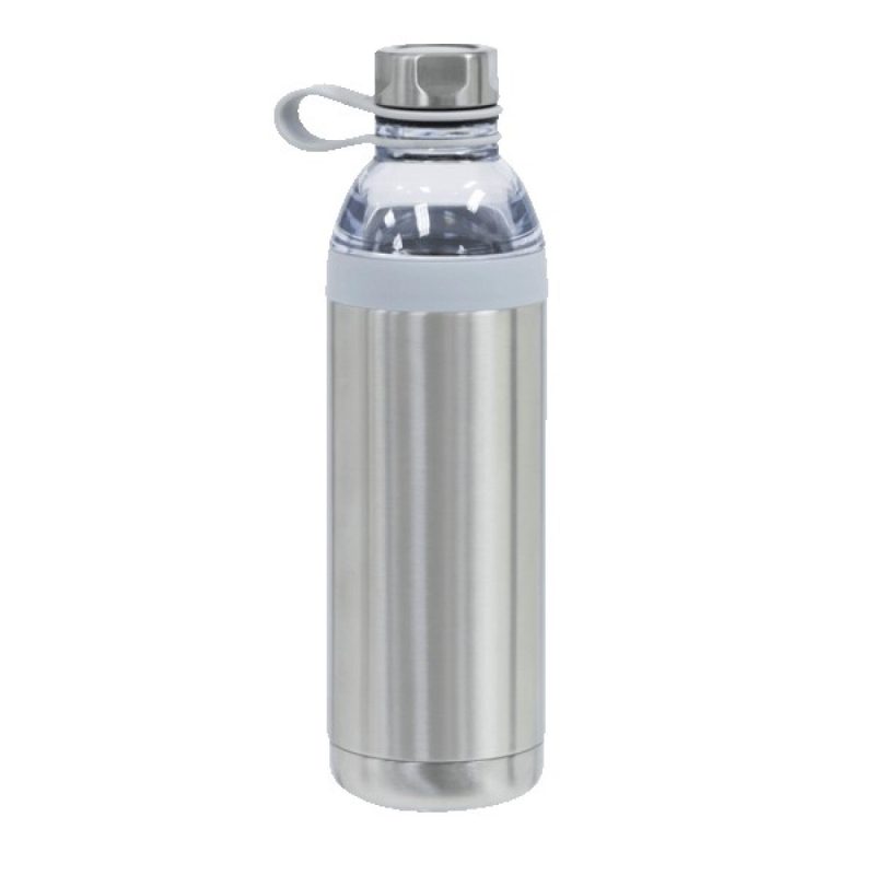 Dual Opening Stainless Steel Water Bottle - 20 Oz. - 3