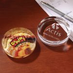 Flat Round Paperweight - 2