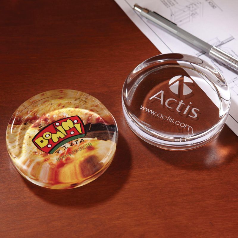 Flat-Round-Paperweight-IC7427 Flat Round Paperweight