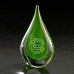 Fusion Art Glass Award w/ Clear Base - 3