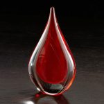 Fusion Art Glass Award w/ Clear Base - 6
