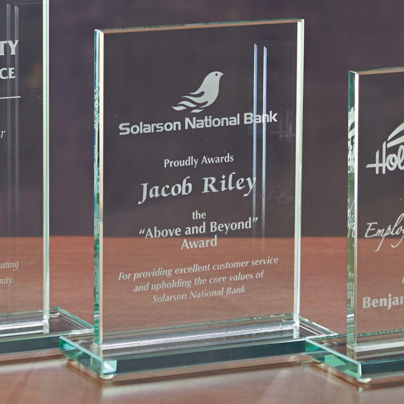 Glass Rectangle - Medium Award - 2