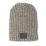 Haberdasher Knit Beanie with Leather Patch - 2