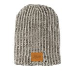 Haberdasher Knit Beanie with Leather Patch - 5