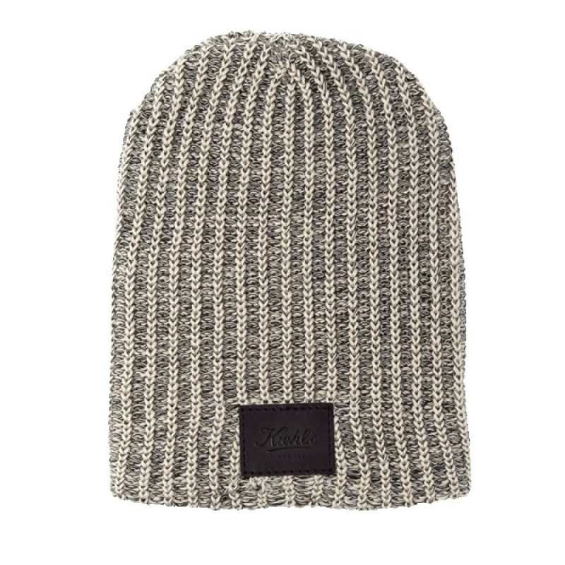 Haberdasher Knit Beanie with Leather Patch - 8