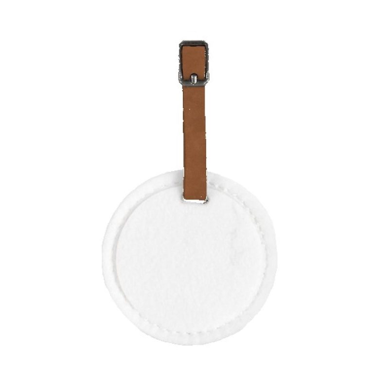 Hayes Dye-Sublimated Felt Round Luggage Tag - 1