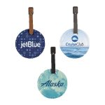 Hayes Dye-Sublimated Felt Round Luggage Tag