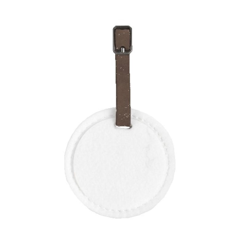 Hayes Dye-Sublimated Felt Round Luggage Tag - 3