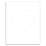 Heart Punch Out Picture Frame Magnet - 1