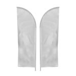IMPORT 12' Single-Sided Feather Flag with Ground Spike - 1