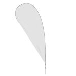 IMPORT 15' Double-Sided Teardrop Flag with Ground Spike - 1