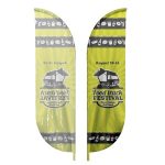 IMPORT 15' Single Sided Blade Flag with Ground Spike - 2