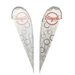 IMPORT 15' Single-Sided Teardrop Flag with Ground Spike - 2