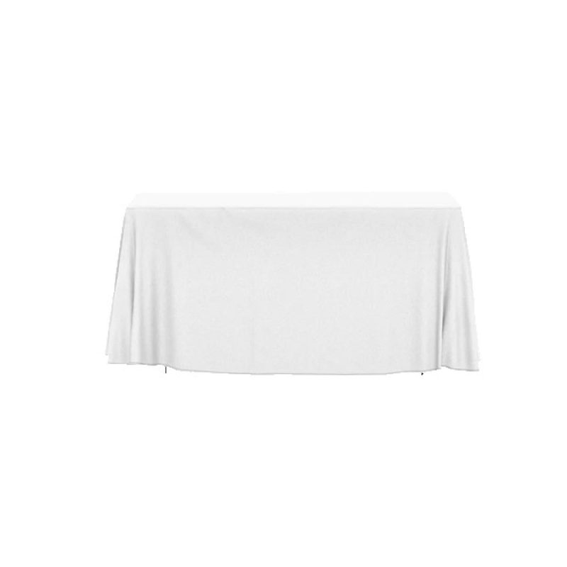 IMPORT 4' Open-Back Full Color Drape Table Throw - 1