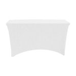 IMPORT 4' Stretch Open-Back Full Color Table Throw - 1