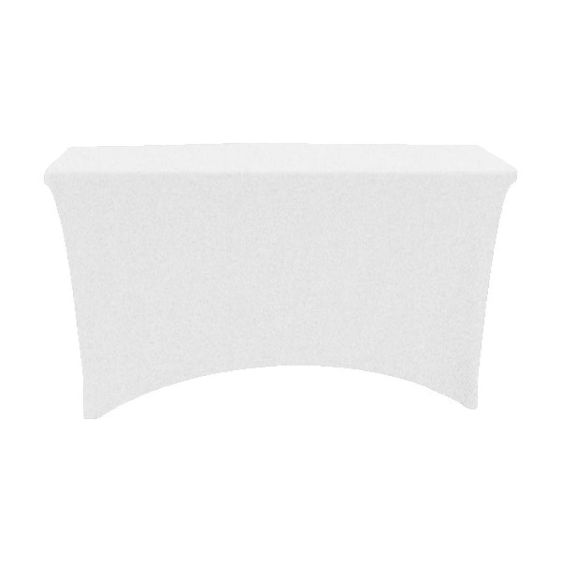 IMPORT 4' Stretch Open-Back Full Color Table Throw - 1