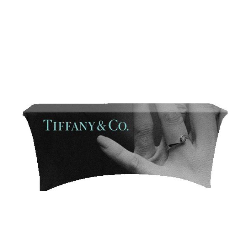 IMPORT 6' Stretch Open-Back Full Color Table Throw - 2