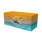 IMPORT 8' Fitted Open-Back Full-Color Table Throw - 2