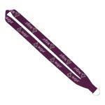 IMPORT Rush 1" Dye-Sublimated Lanyard with Sewn Silver Metal Split-Ring - 3