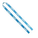 IMPORT Rush 3/4" Dye-Sublimated Double-Ended Lanyard with Dual Sewn Silver Metal Split-Ring - 2