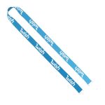 IMPORT Rush 3/4" Dye-Sublimated Double-Ended Lanyard with Dual Sewn Silver Metal Split-Ring - 4