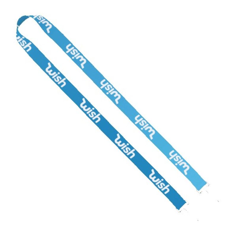 IMPORT Rush 3/4" Dye-Sublimated Double-Ended Lanyard with Dual Sewn Silver Metal Split-Ring - 4