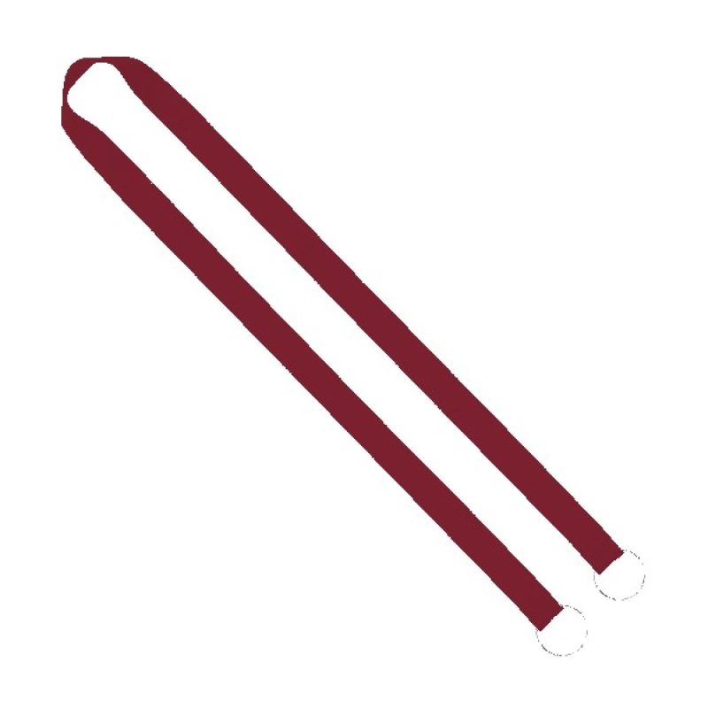 IMPORT Rush 3/4" Polyester 2-Ended Lanyard with Dual Sewn Silver Metal Split-Ring - 3
